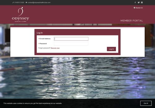 
                            13. Odyssey Health Club & Spa : Login