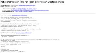 
                            11. [OE-core] weston-init: run login before start weston.service ...