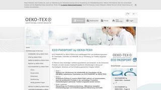 
                            9. OEKO-TEX® | ECO PASSPORT by OEKO-TEX®