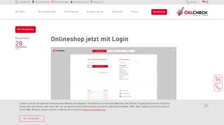 
                            1. OELCHECK: Onlineshop jetzt mit Login