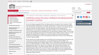 
                            11. OeNB-Gouverneur Nowotny will Reform der Bankenaufsicht ...