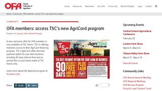 
                            12. OFA members: access TSC's new AgriCard program | Ontario ...