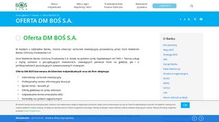 
                            4. Oferta DM BOŚ S.A. | BOŚ BANK