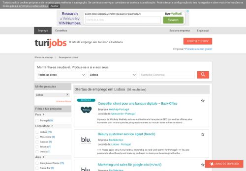 
                            6. Ofertas de emprego - Trabalho en Lisboa | Turijobs.pt