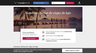 
                            3. Ofertas de viajes de lujo con hasta un 70% de ... - Voyage Privé