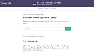 
                            13. Off-Campus Access @ Northern Arizona - Paperpile