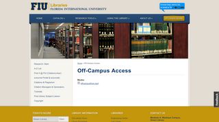 
                            3. Off-Campus Access | FIU Libraries