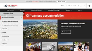 
                            2. Off-campus accommodation, Accommodation , La Trobe University