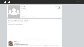 
                            10. OFF: Nunca baixem o app Patook - PAN - pandlr