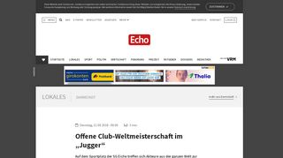 
                            7. Offene Club-Weltmeisterschaft im „Jugger“ - Echo Online