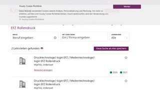 
                            4. Offene Lehrstellen Drucktechnologe/-login EFZ ... - Yousty