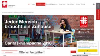 
                            7. Offener Freizeittreff - Caritas Mainz