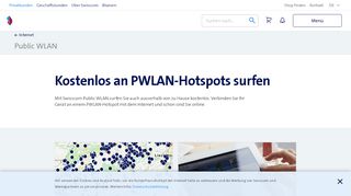 
                            4. Öffentliche WLAN Hotspots (Public Wireless LAN) | Swisscom