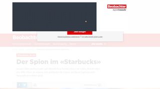 
                            4. Öffentliches WLAN: Der Spion im «Starbucks» - Beobachter