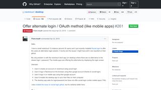 
                            10. Offer alternate login / OAuth method (like mobile apps) · Issue #261 ...