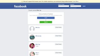 
                            6. Offer Up Profiles | Facebook