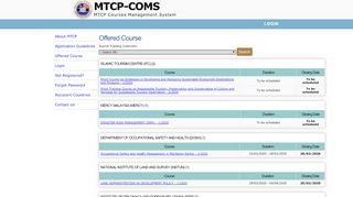 
                            12. Offered Course - MTCP Courses Management System