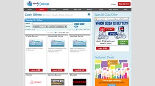 
                            6. Offers - SendEarnings® - Earn Cash for E-Mail, Surveys, Games, and ...