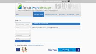 
                            4. Offerte di lavoro - Borsa lavoro Abruzzo - Regione Abruzzo