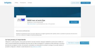 
                            8. Offerte di lavoro di MAW men at work Spa - Infojobs.it