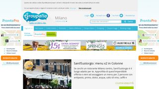 
                            5. Offerte Milano: coupon, deal e sconti fino al 60% | Groupalia