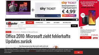 
                            6. Office 2010: Microsoft zieht fehlerhafte Updates zurück - Computer Bild