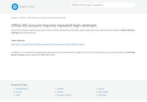 
                            10. Office 365 account requires repeated login attempts | Android - FAQ