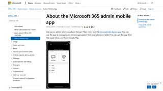 
                            7. Office 365 Admin Mobile App | Microsoft Docs