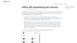 
                            4. Office 365-Anmeldung bei Yammer | Microsoft Docs