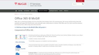 
                            6. Office 365 @ McGill | IT Services - McGill University