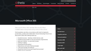 
                            12. Office 365 | Auckland, Wellington, Christchurch, Tauranga, NZ - Theta