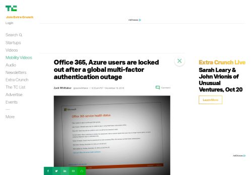 
                            9. Office 365, Azure users are locked out after a global multi-factor ...