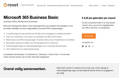 
                            9. Office 365 Business Essentials - Reset - Marktleider in ICT Managed ...