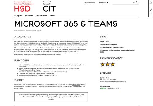 
                            1. Office 365 - Campus IT - Hochschule Düsseldorf