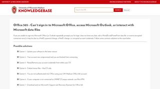 
                            7. Office 365 - Can't sign in to Microsoft Office, access Microsoft Outlook ...