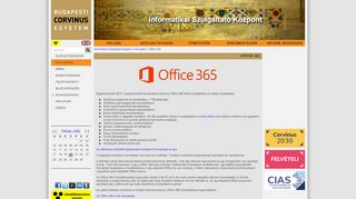 
                            7. Office 365 - Corvinus