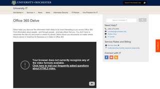 
                            7. Office 365 Delve - Office 365 - University IT