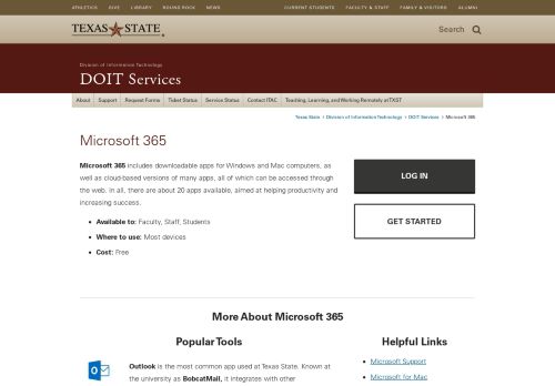 
                            13. Office 365 : DOIT Services : Texas State University