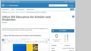 
                            7. Office 365 Education für Schüler und Studenten | heise Download