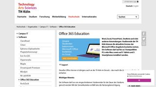 
                            6. Office 365 Education - TH Köln