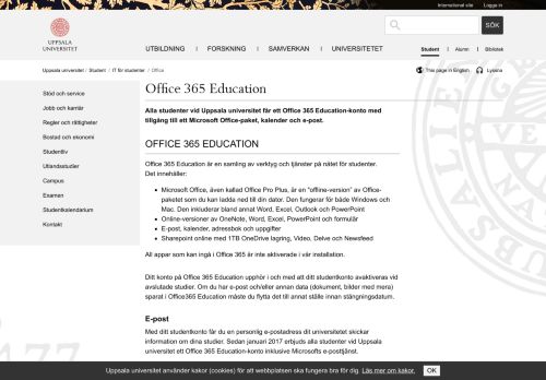 
                            6. Office 365 Education - Uppsala universitet