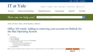 
                            9. Office 365 email: Adding your account to Outlook on the Mac ...
