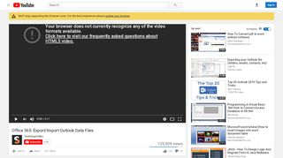 
                            12. Office 365: Export/Import Outlook Data Files - YouTube