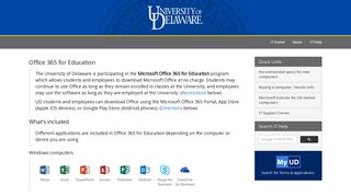 
                            6. Office 365 for Education - University of Delaware