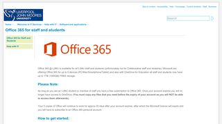 
                            10. Office 365 for staff and students - Home