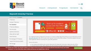 
                            13. Office 365 for Students | Maynooth University