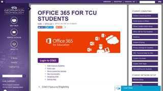 
                            5. Office 365 for TCU Students - TCU Information Technology