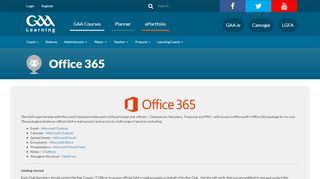 
                            2. Office 365 | GAA DOES - Learning GAA - GAA.ie
