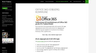 
                            12. Office 365 i Esbjerg Kommune | Skole IT Esbjerg