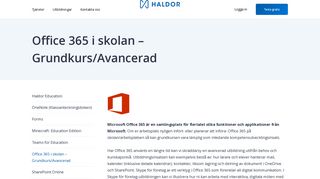 
                            9. Office 365 i skolan – Grundkurs/Avancerad - Haldor